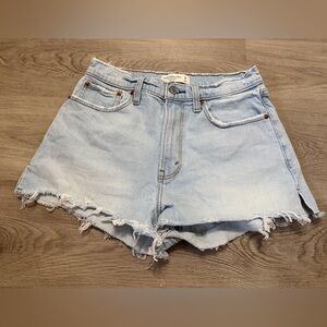 Abercrombie & Fitch Light Wash Jean Shorts